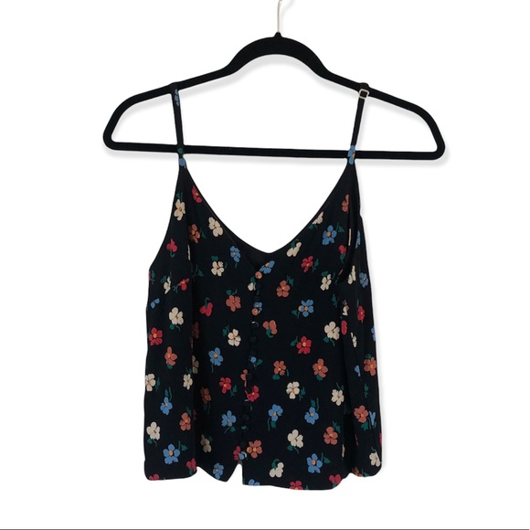 Madewell silky floral v neck cami women’s size 4 - Picture 6 of 11